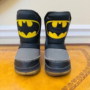 Batman D.C. Comics Toddler Waterproof Rain Snow Boots Size 1